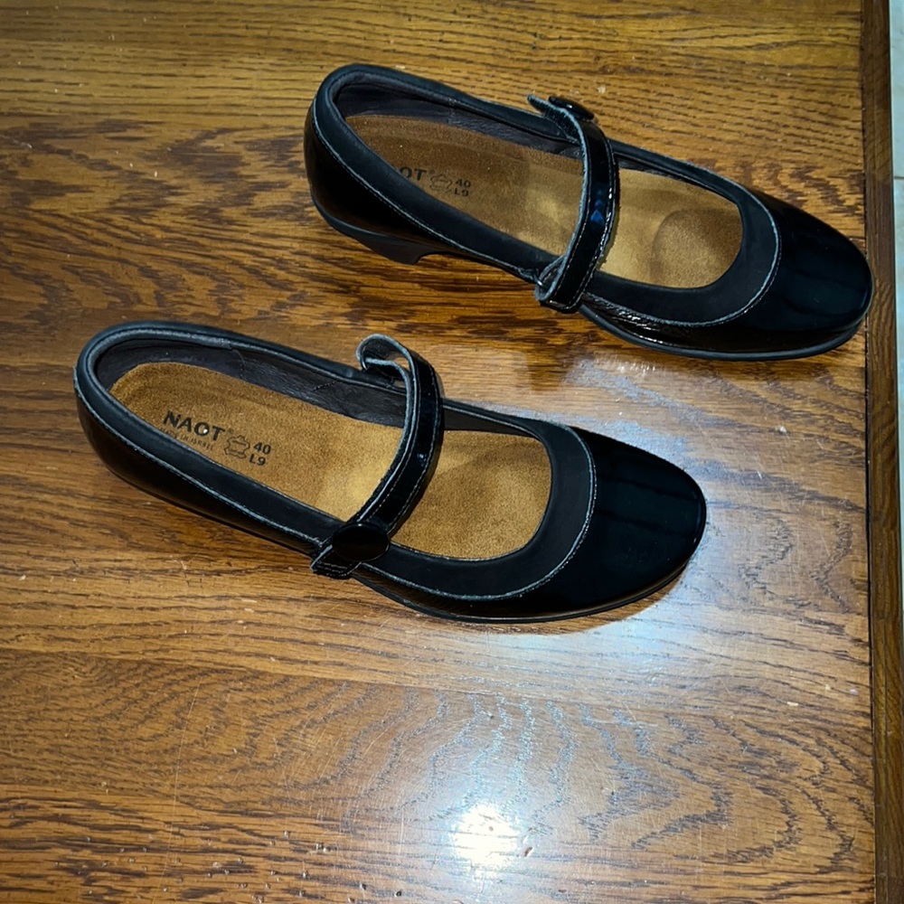 NOAT Black Block Mary Jane Heeled Women shoes Size (9) 40